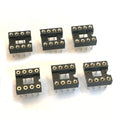 10pcs 8 Pin 8P DIP IC Socket 0.1" Pitch 0.3" Row Spacing Round