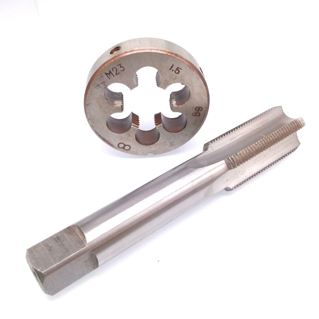 US Stock HSS M23 x 1.5mm Tap & M23 x 1.5mm Die Metric Thread Right Hand