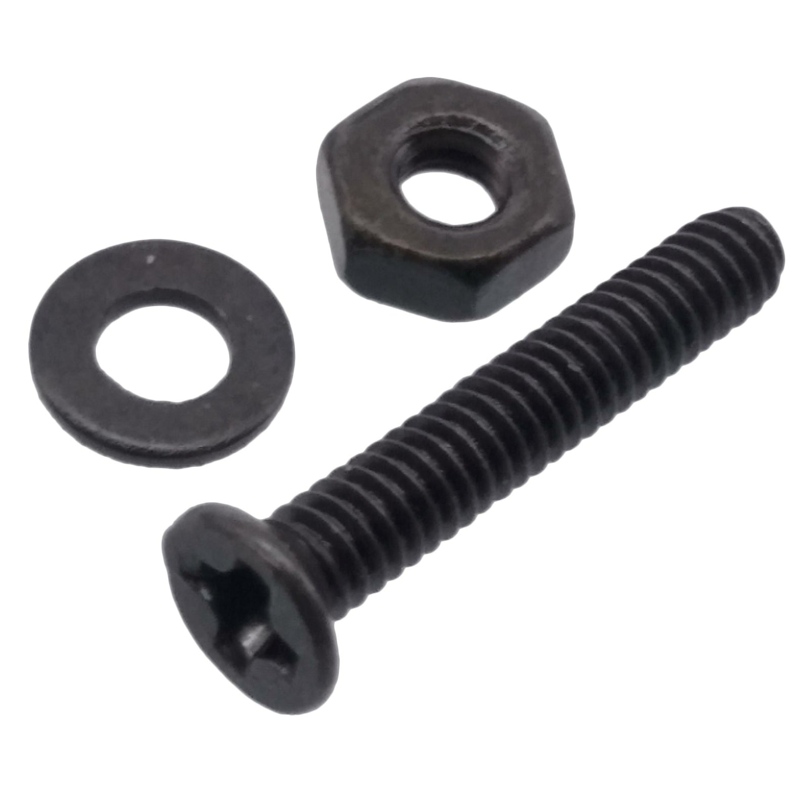 500pcs M2.5 x 12mm Flat Head Black Screws with Nuts Washers