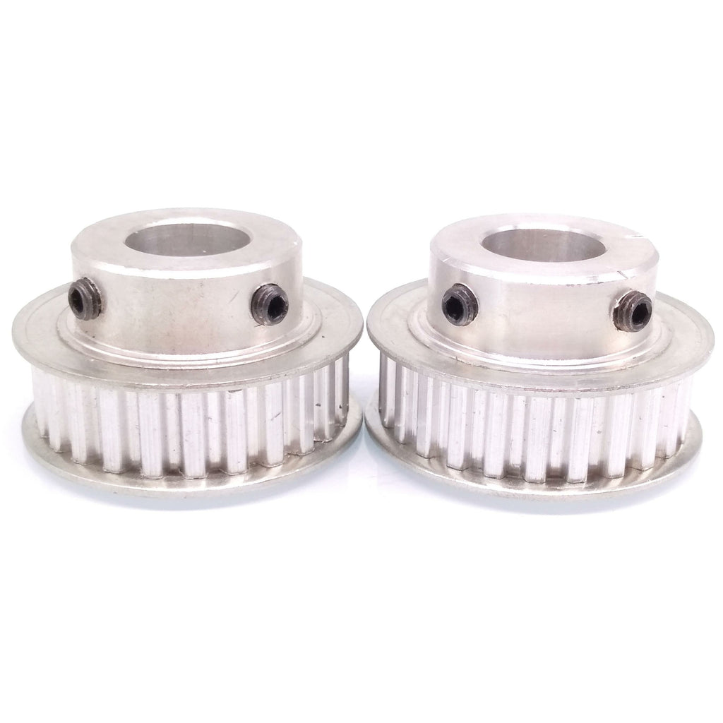 2pcs XL 25T Timing Belt Pulley Synchronous Wheel 15mm Bore For 10mm Width Belt