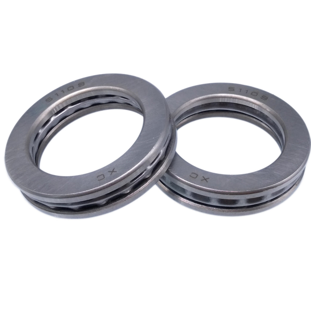 US Stock 2pcs 45 x 65 x 14mm 51109 Single Direction Thrust Axial Ball Bearings