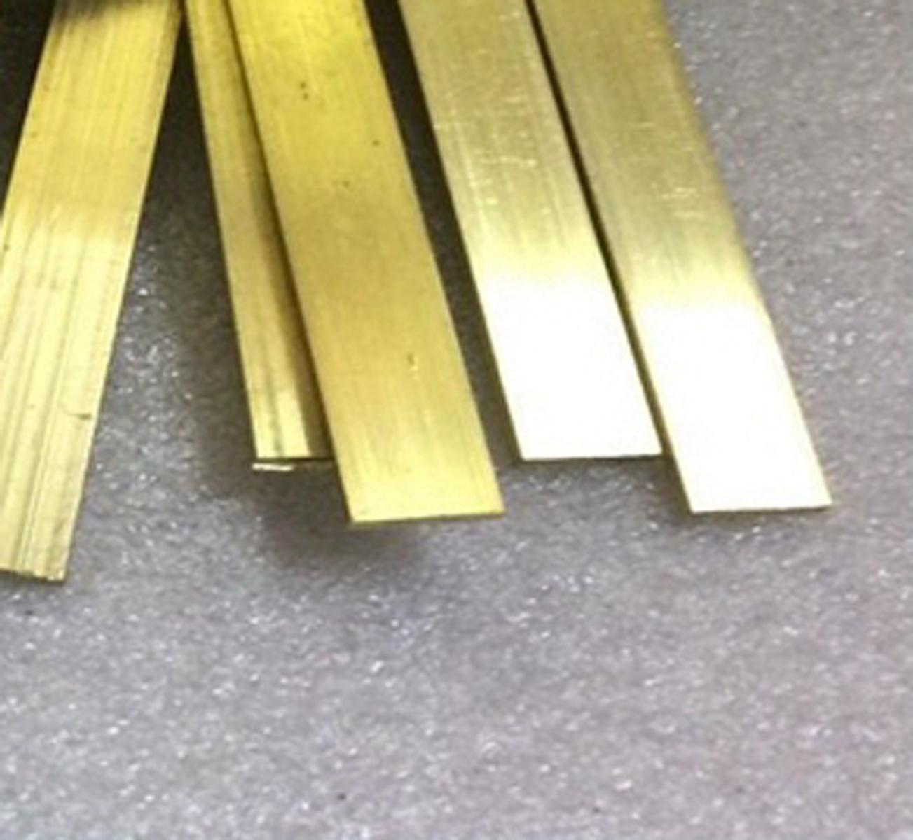 US Stock C360 Brass Flat Bar Sheet 4mm ±10% x 20mm x 250mm