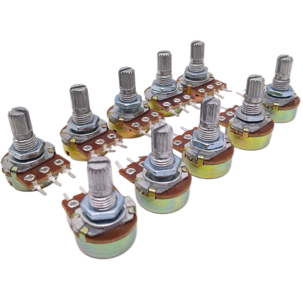 AU Stock 10pcs 1K ohm Linear Taper Rotary Potentiometer Panel pot B1K 15mm