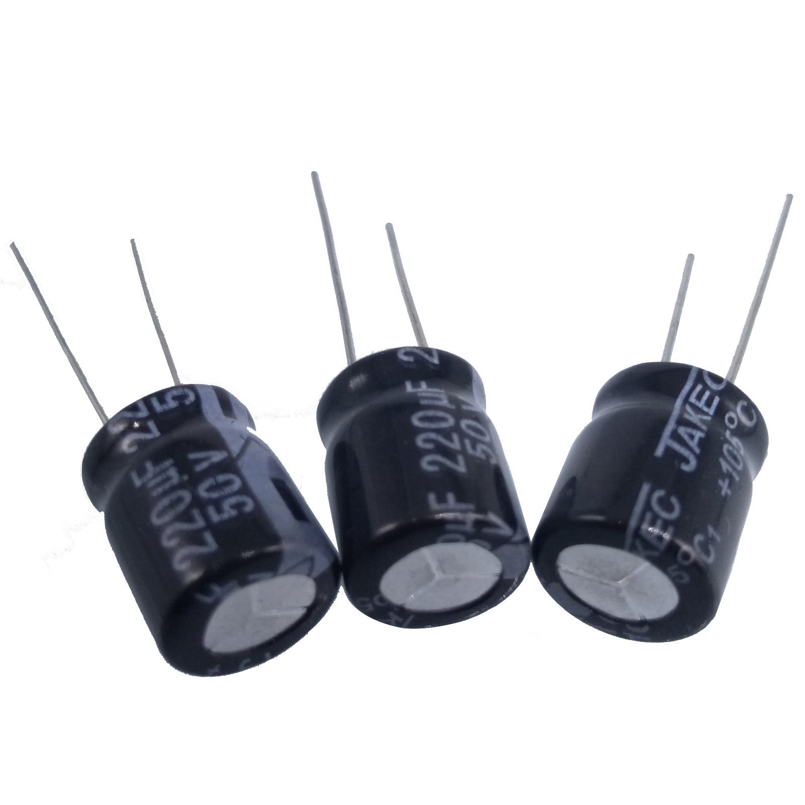 US Stock 50pcs Electrolytic Capacitors 220uF 220mfd 50V +105℃ Radial 10 x 13mm