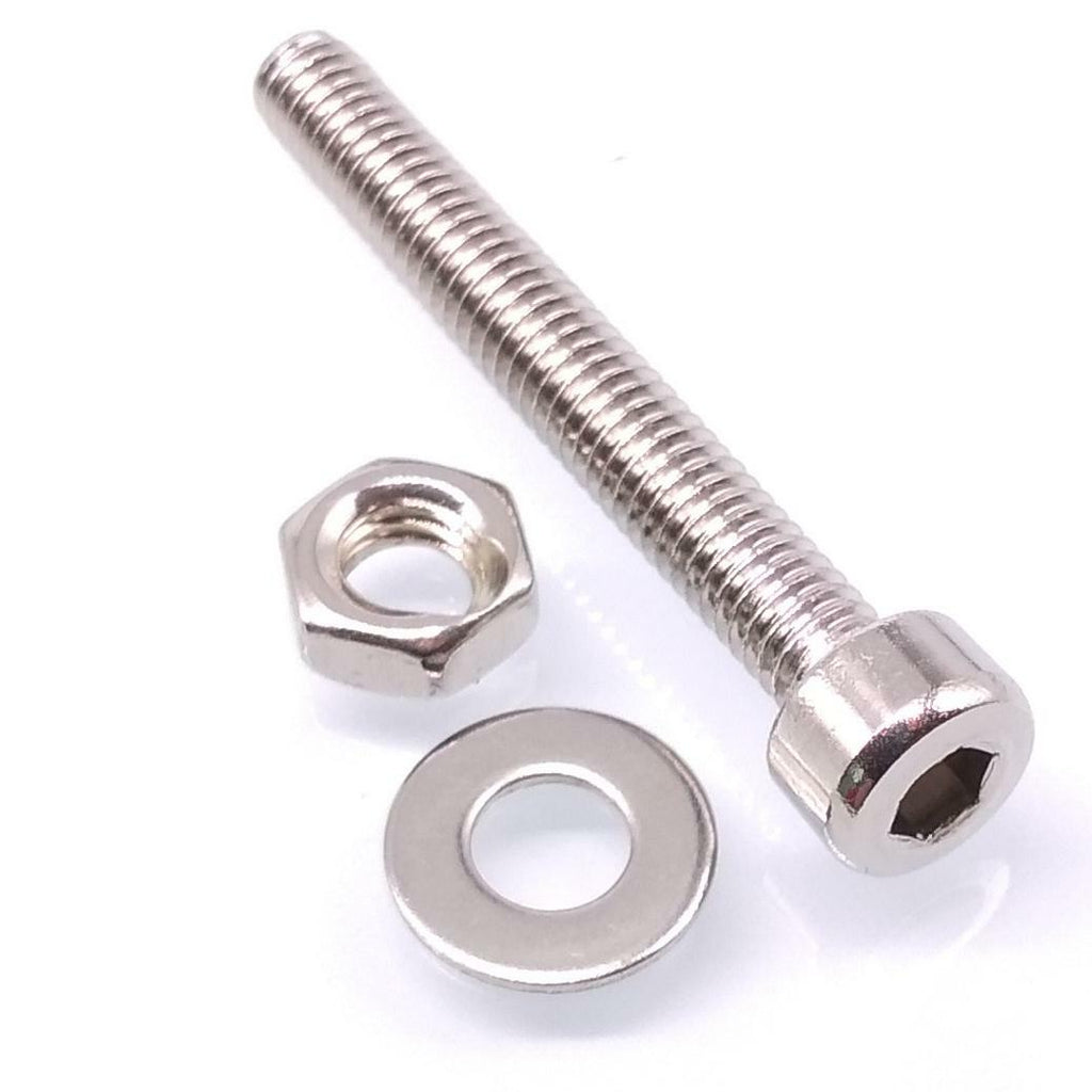 100x M4 x 30mm Socket Head Cap Screws Stainless Steel Allen Socket Nuts Washers