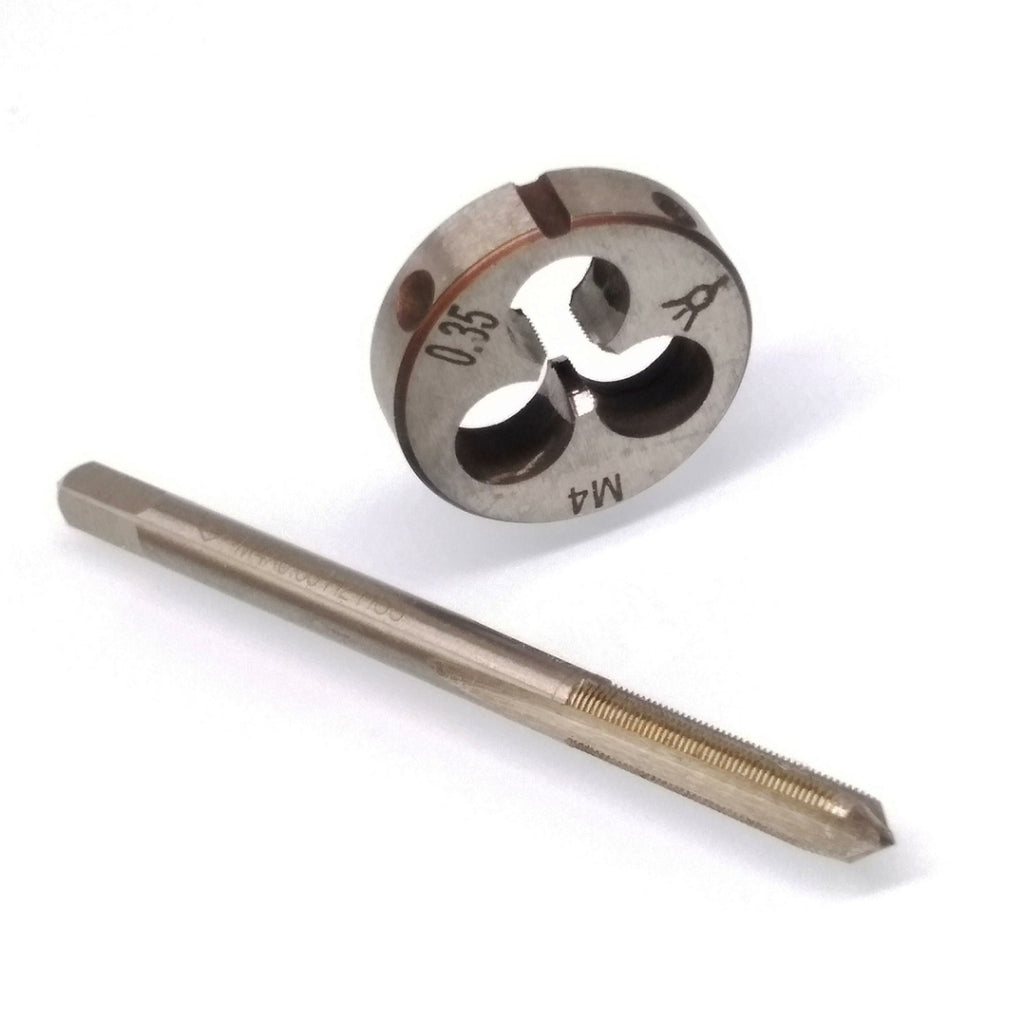 US Stock HSS M4 x 0.35mm Tap & M4 x 0.35mm Die Metric Thread Right Hand