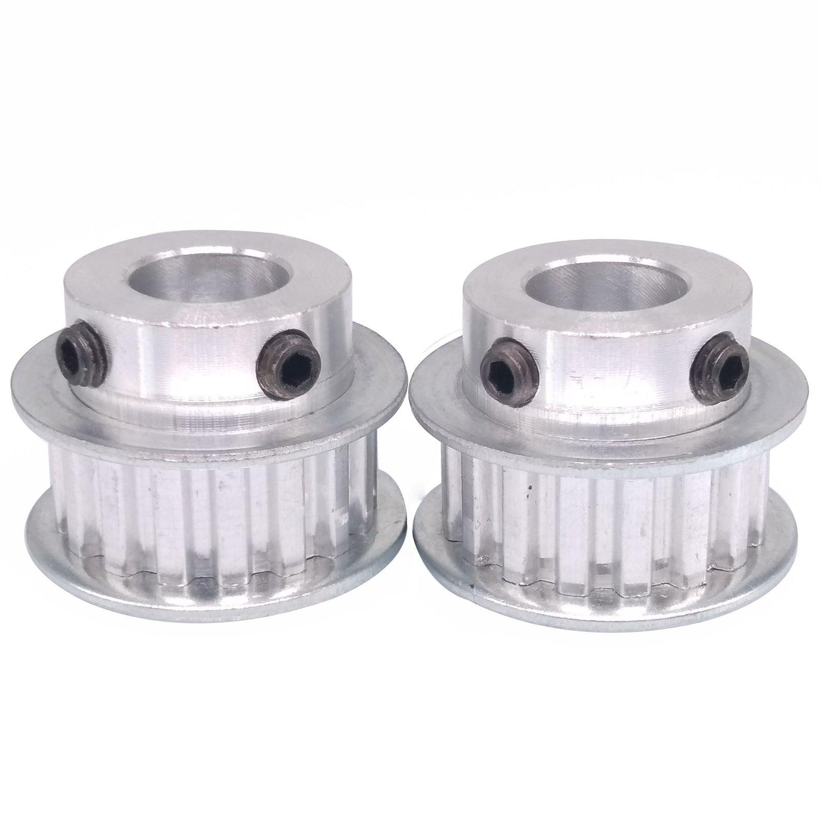 2x XL 17T Timing Belt Pulley Synchronous Wheel 12.7mm Bore For 10mm Width Belt