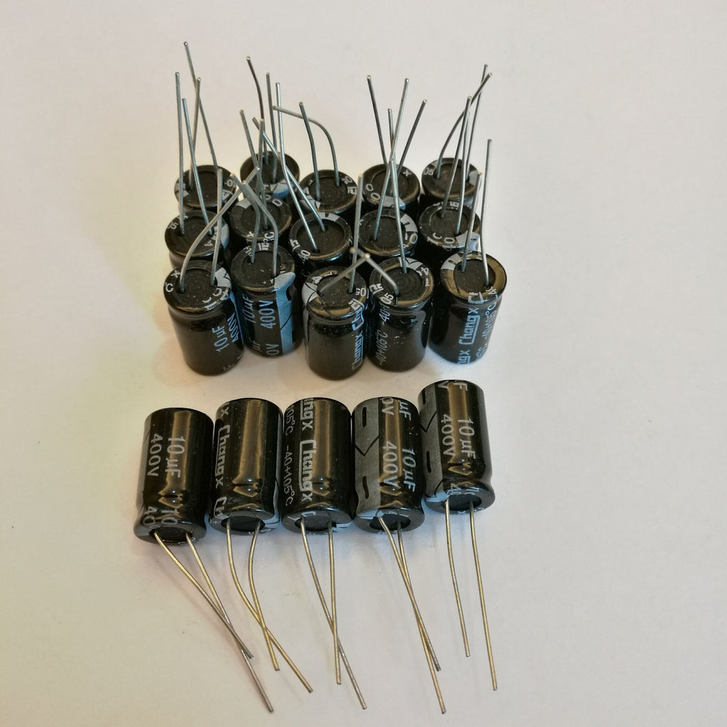 US Stock 20pcs Electrolytic Capacitors 10uF 10mfd 400V +105℃ Radial 10 x 17mm