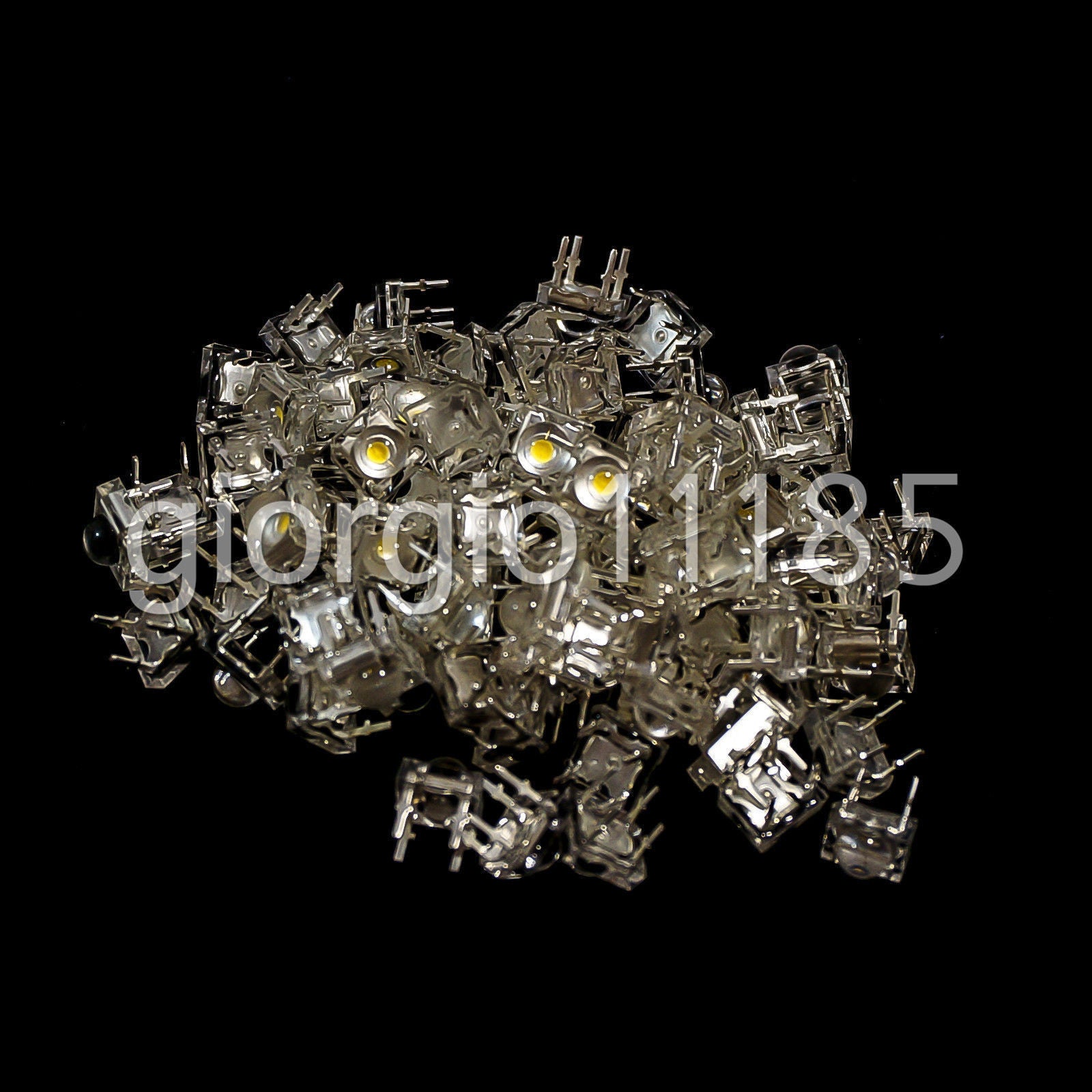 US Stock 100pcs 5mm Red Piranha Superflux LED Dome Wide Angle Bright Leds 4-Pin