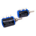 US Stock 2pcs 1K ohm WXD3-12 Rotary Multi-turn Wirewound Precision Potentiometer