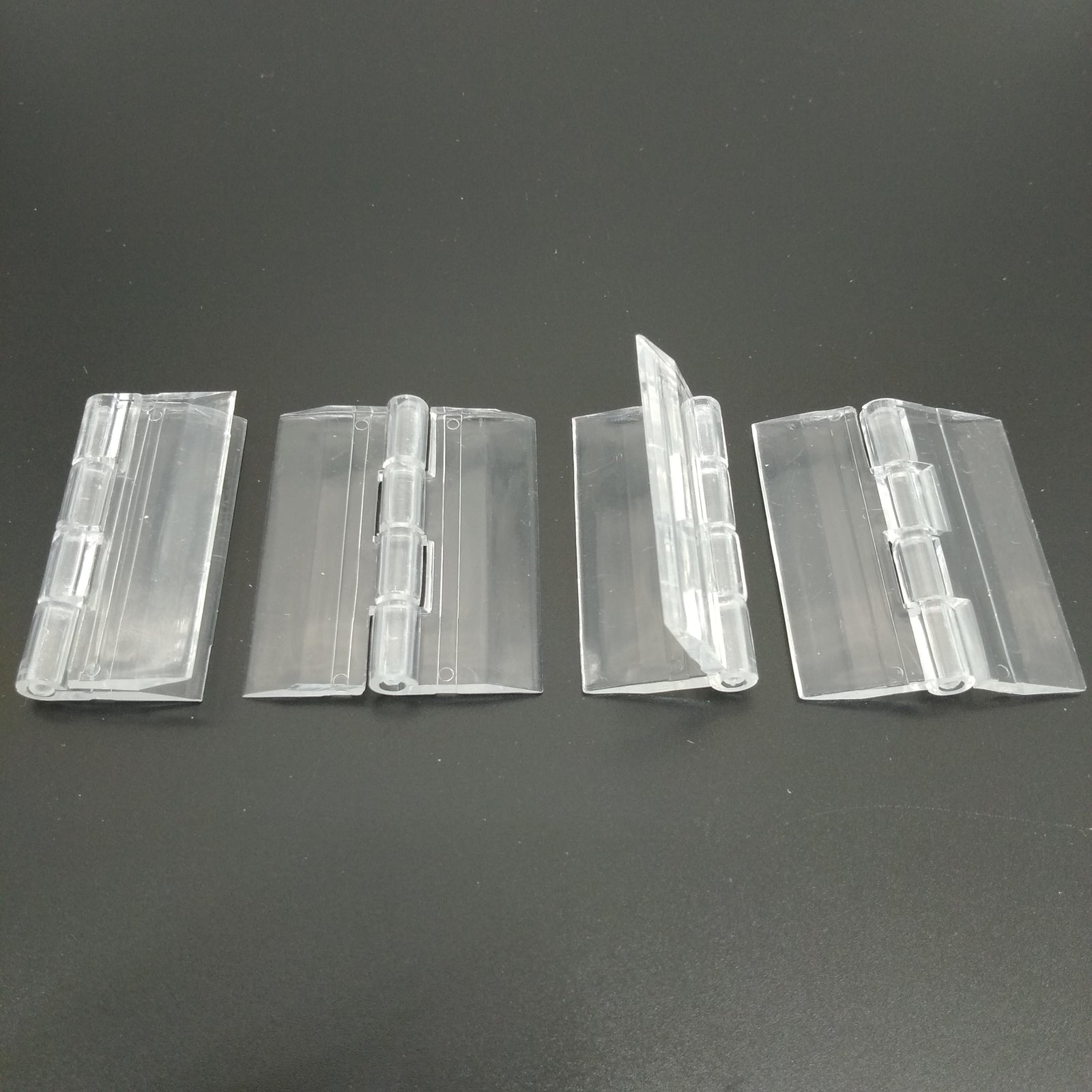 US Stock 12pcs Clear PMMA Acrylic Plastic Folding PMMA Hinge 45 x 34mm