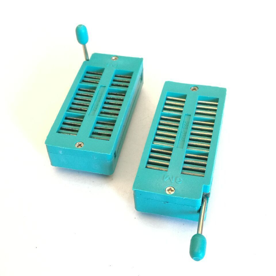 2x 28 Pin 2.54mm ZIF ZIP IC Test DIP Board Socket Universal 228-3345