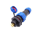 US Stock 6 Pins Waterproof IP68 Aviation Cable Circular Connector Panel Mount