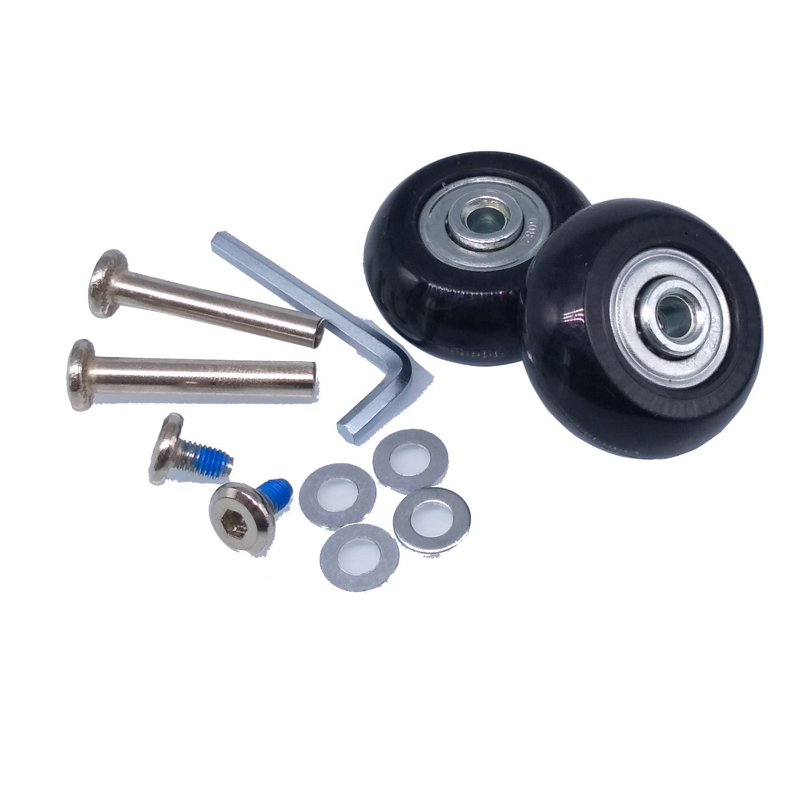 US Stock 2Set OD 40mm Luggage Suitcase Replacement Wheels Axles Repair Wrench