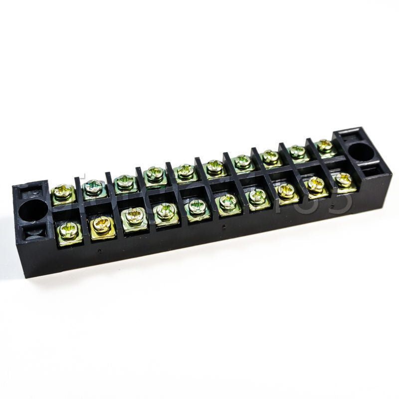 US Stock 5pcs 600V 15A Double Row 10 Position Terminal Barrier Block Connector