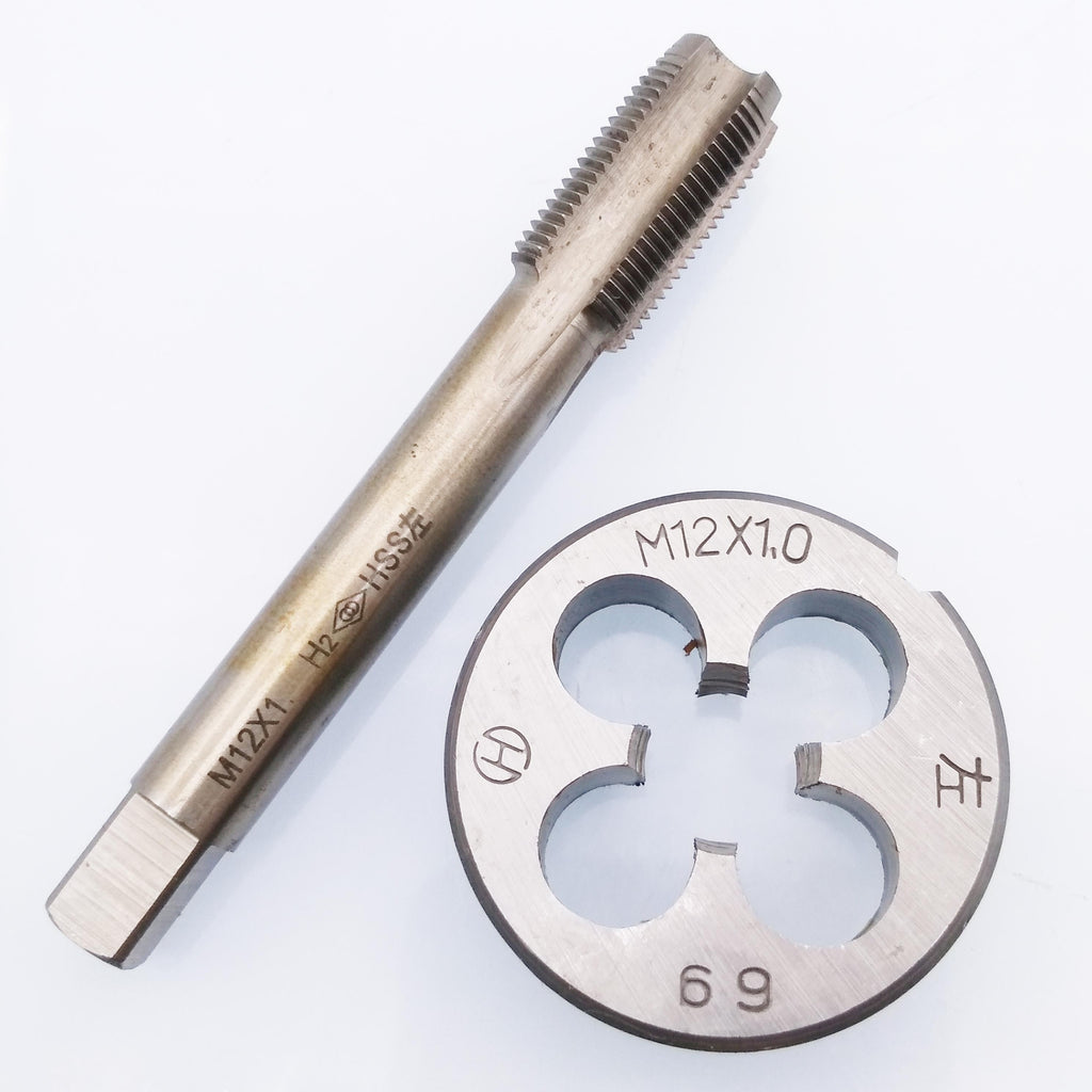 HSS M12 x 1mm Tap & M12 x 1.0mm Die Metric Thread Left Hand