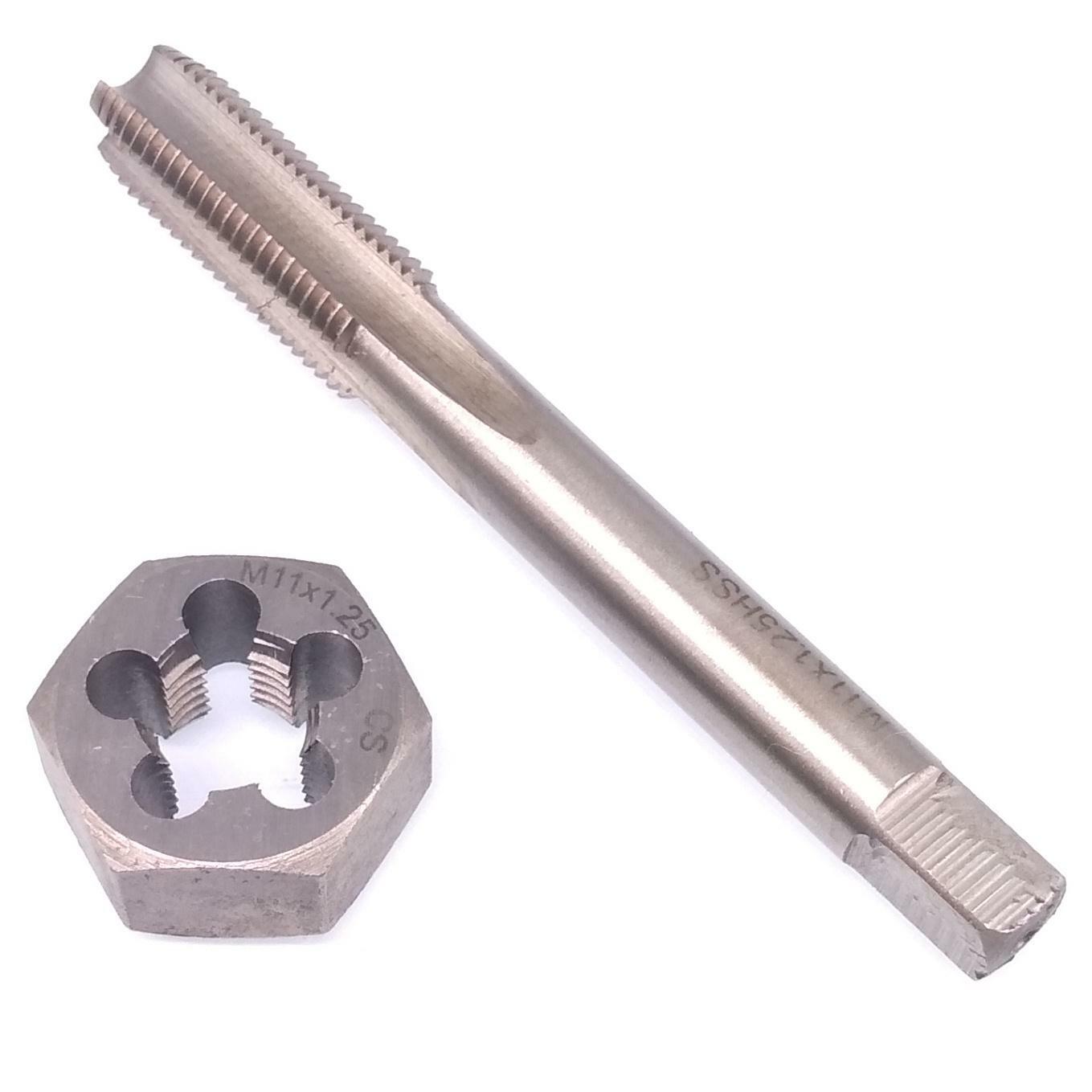 HSS M11 x 1.25mm Tap & M11 x 1.25mm Hexagon Die Metric Thread Right Hand Set