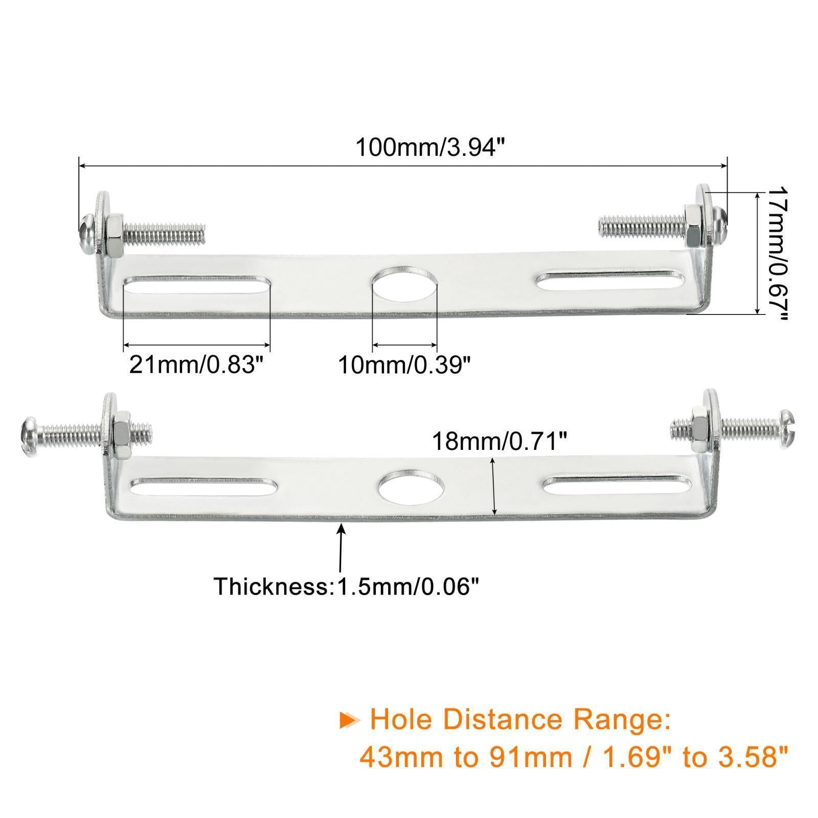 2 set Ceiling Light Plate 100x18x17mm Light Fixture Chandelier Mounting Bracket