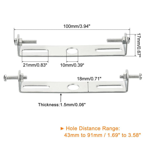 2 set Ceiling Light Plate 100x18x17mm Light Fixture Chandelier Mounting Bracket