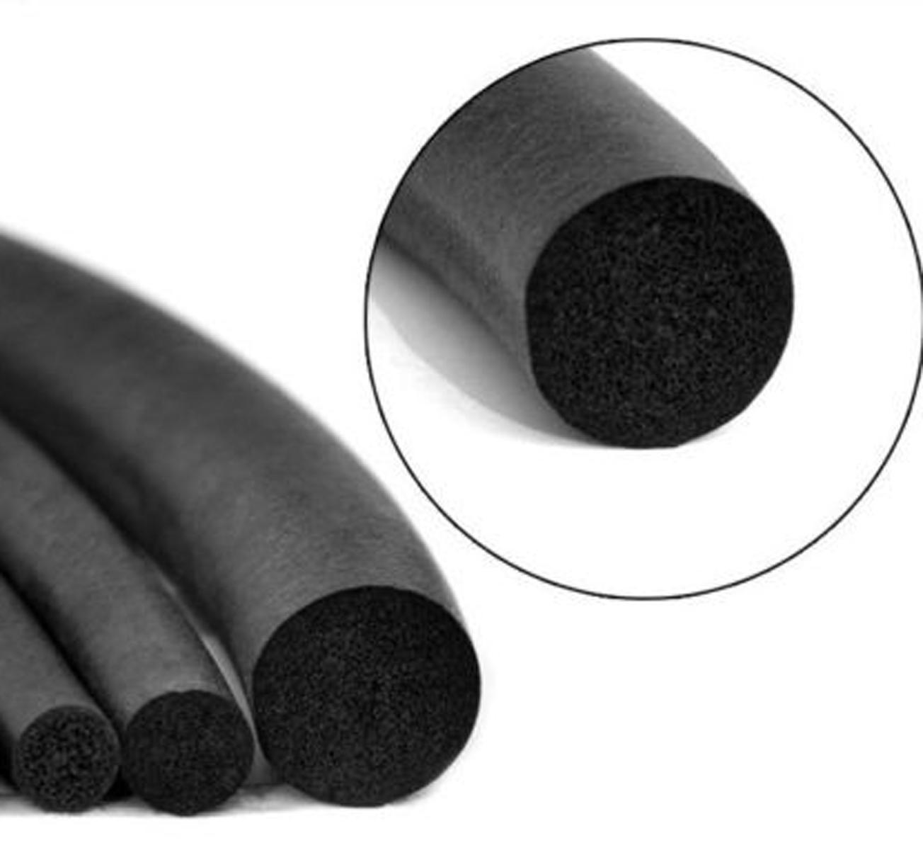 US Stock 8mm Diameter 33 Feet Long EPDM Sponge Rubber Round Seal Strip