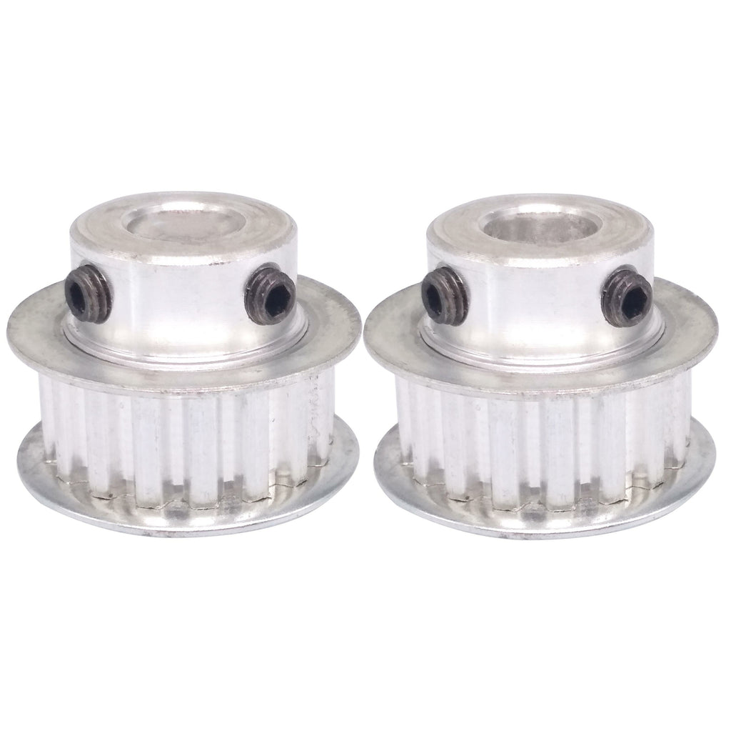 2x XL 17T Timing Belt Pulley Synchronous Wheel 10mm Bore For 10mm Width Belt