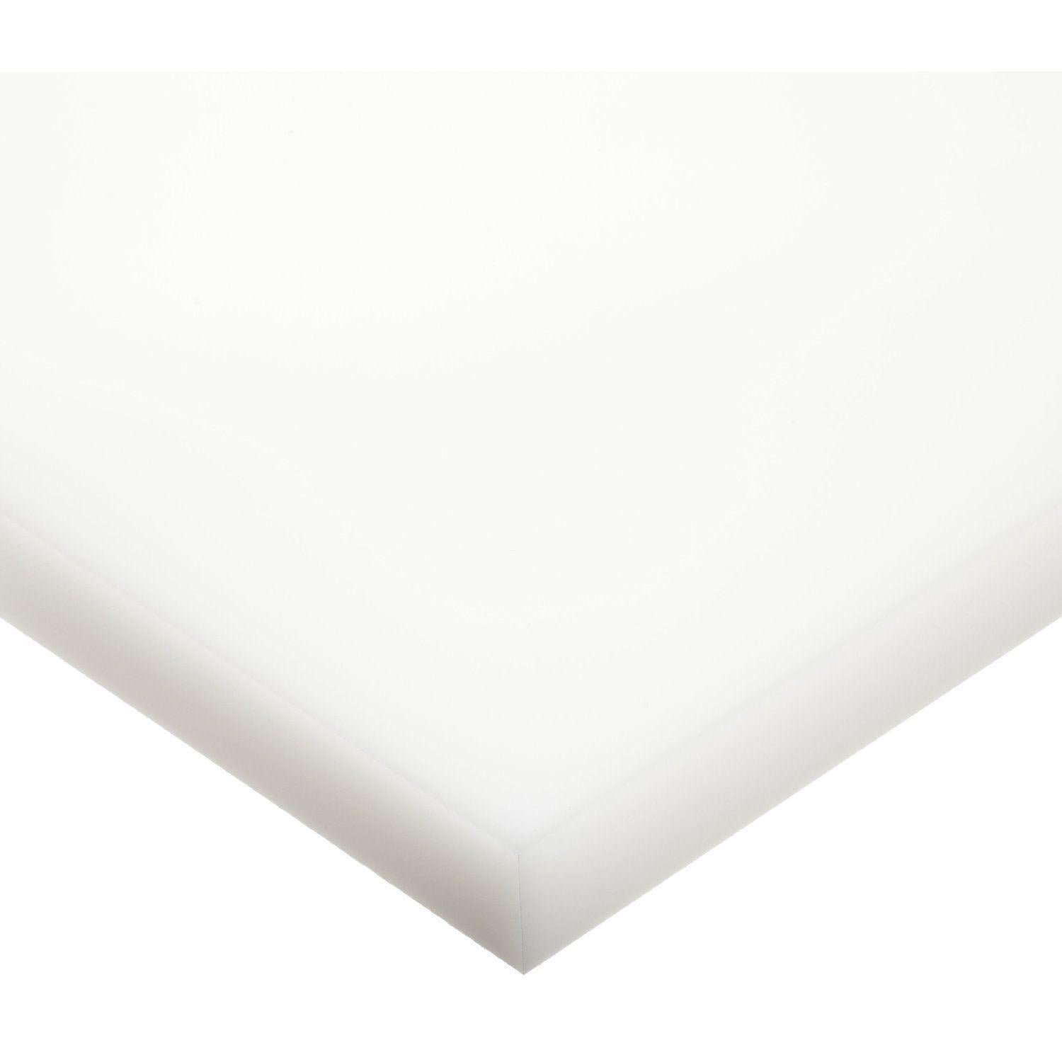 US Stock 8mm ±10% x 200mm x 200mm White UHMW Plastic Sheet Plate