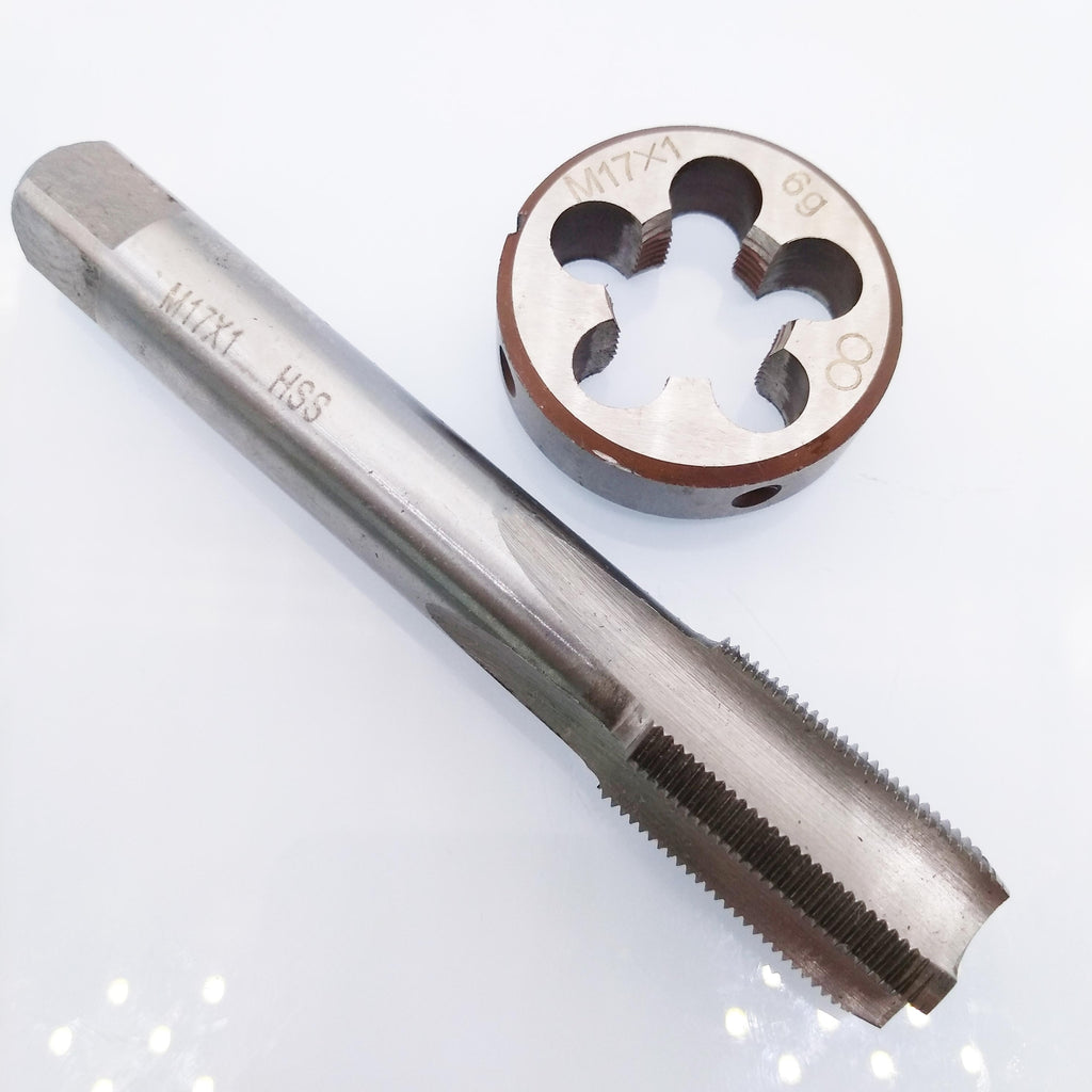 US Stock HSS M17 x 1mm Tap & M17 x 1.0mm Die Metric Thread Right Hand