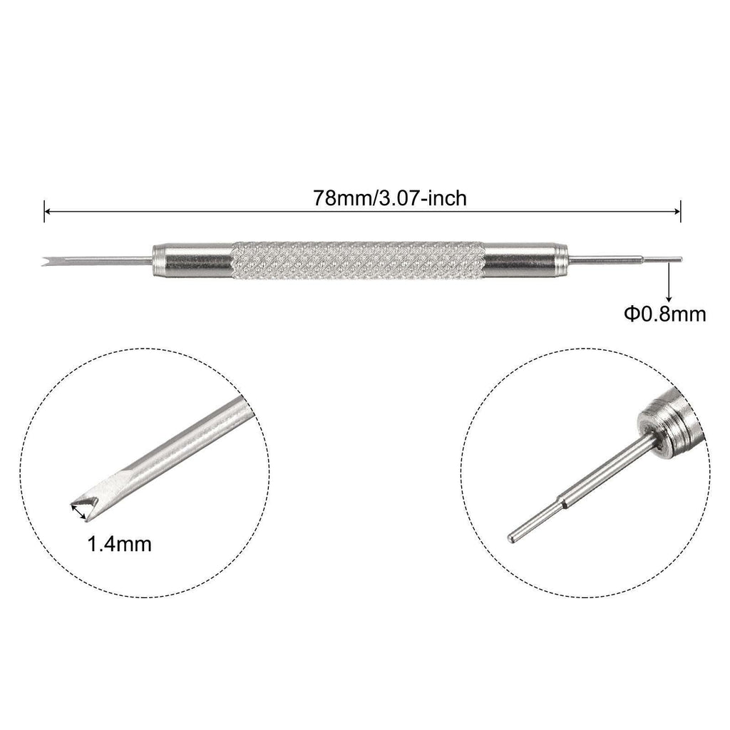12pcs 18-25mm Watch Band Link Pins with Spring Bar Tool 1.4mm Dia Spring Bar Pin