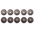 US Stock 10pcs F624zz Mini Metal Double Shielded Flanged Ball Bearings 4x13x5mm