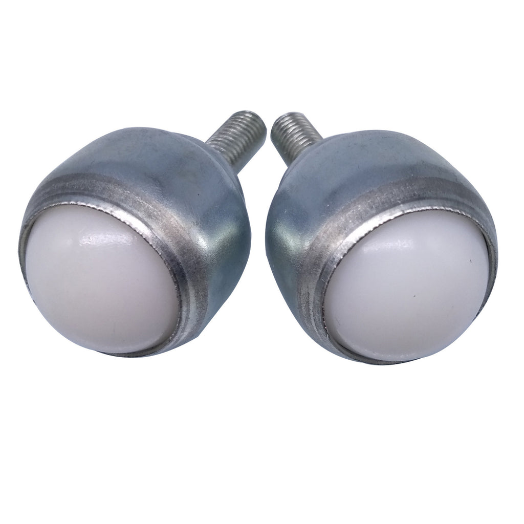 US Stock 2pcs Dia 3/4'' Nylon Ball Stud Transfer Bearing Unit Conveyor Roller M6