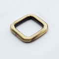 2pcs Metal Strong Handbag Leather Bag Purse Strap Belt Web Rectangle Ring Buckle