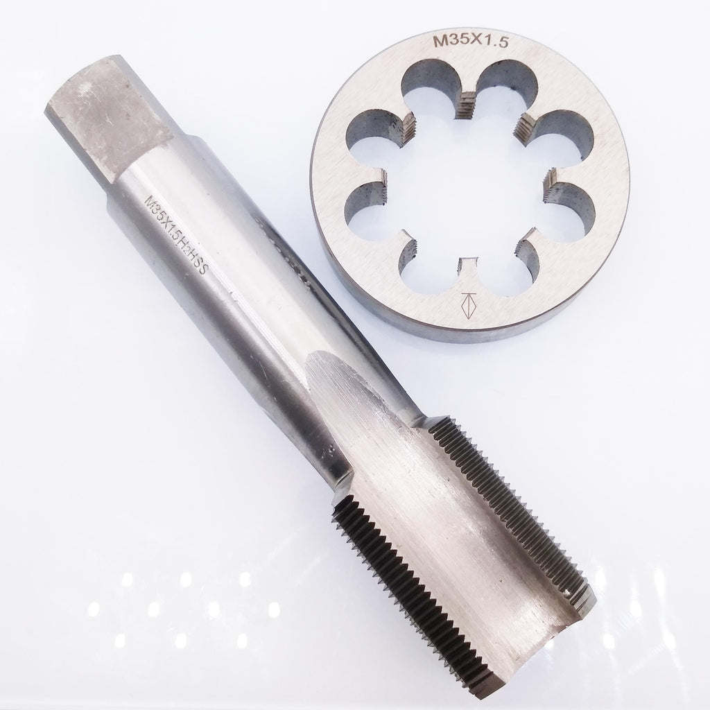 HSS M35 x 1.5mm Tap & M35 x 1.5mm Die Metric Thread Right Hand