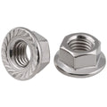 5pcs M8 x1mm Fine Thread A2 304 Stainless Steel Hexagon Flange Hex Lock Nuts