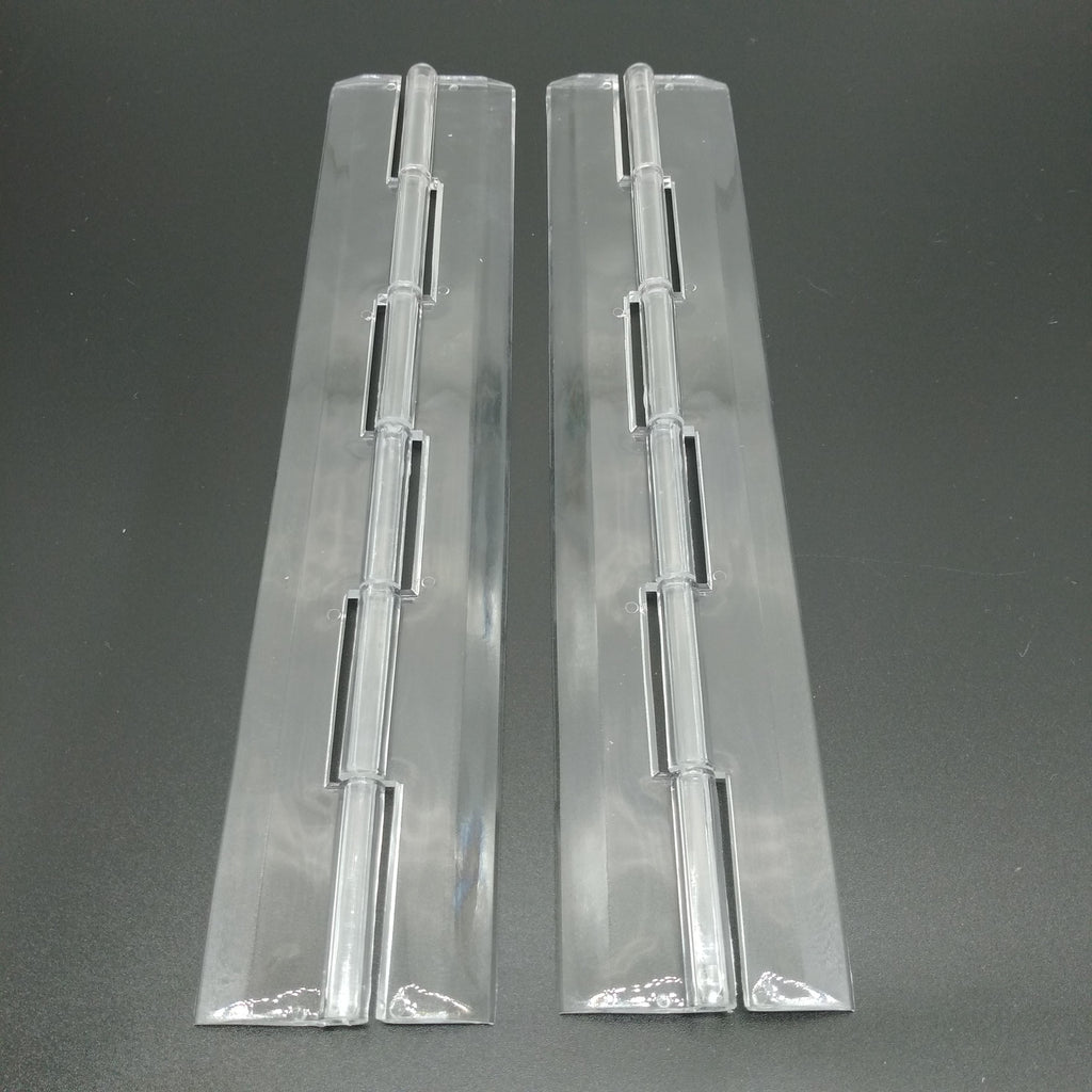 US Stock 2pcs Clear PMMA Acrylic Plastic Folding PMMA Hinge 200 x 42mm