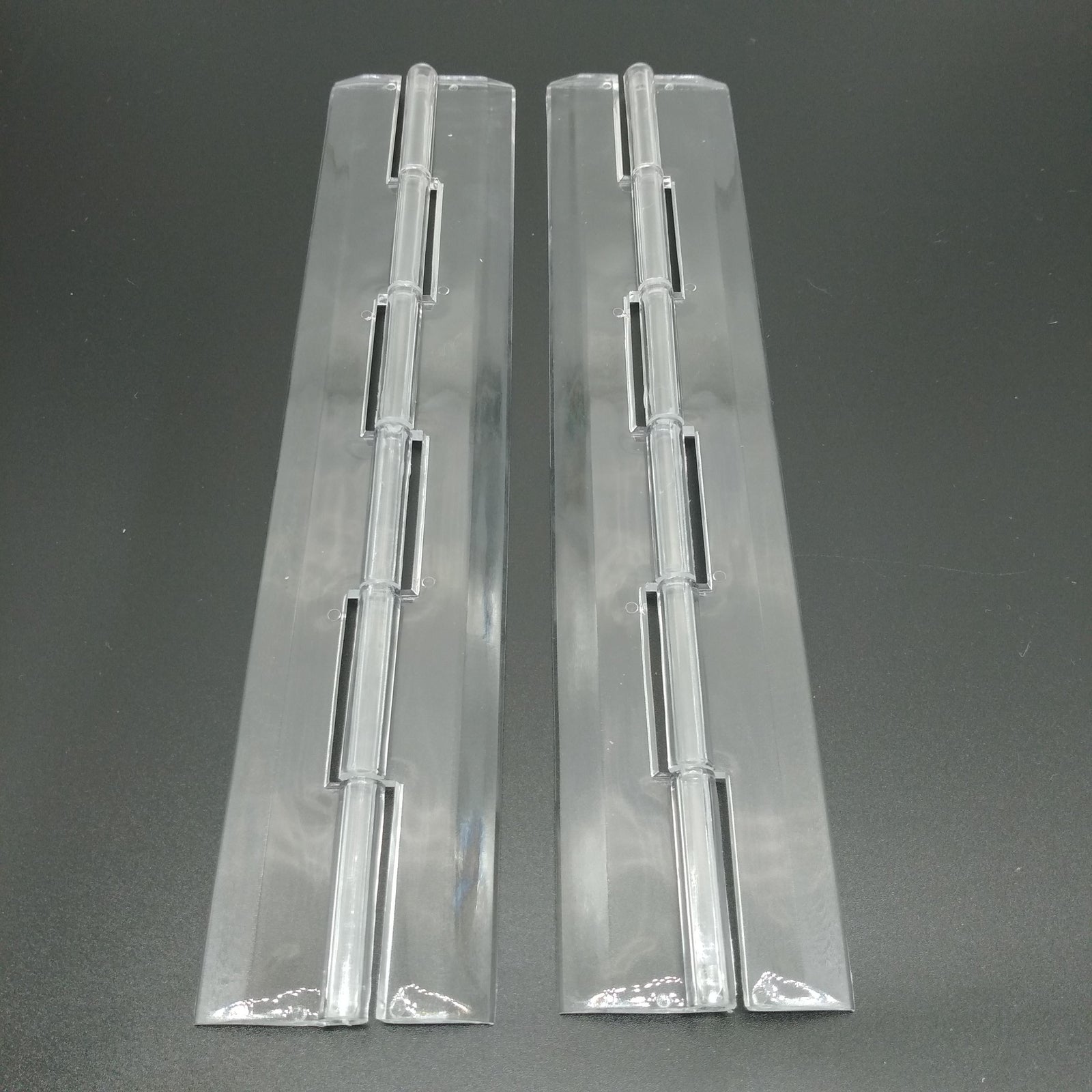 US Stock 2pcs Clear PMMA Acrylic Plastic Folding PMMA Hinge 200 x 42mm