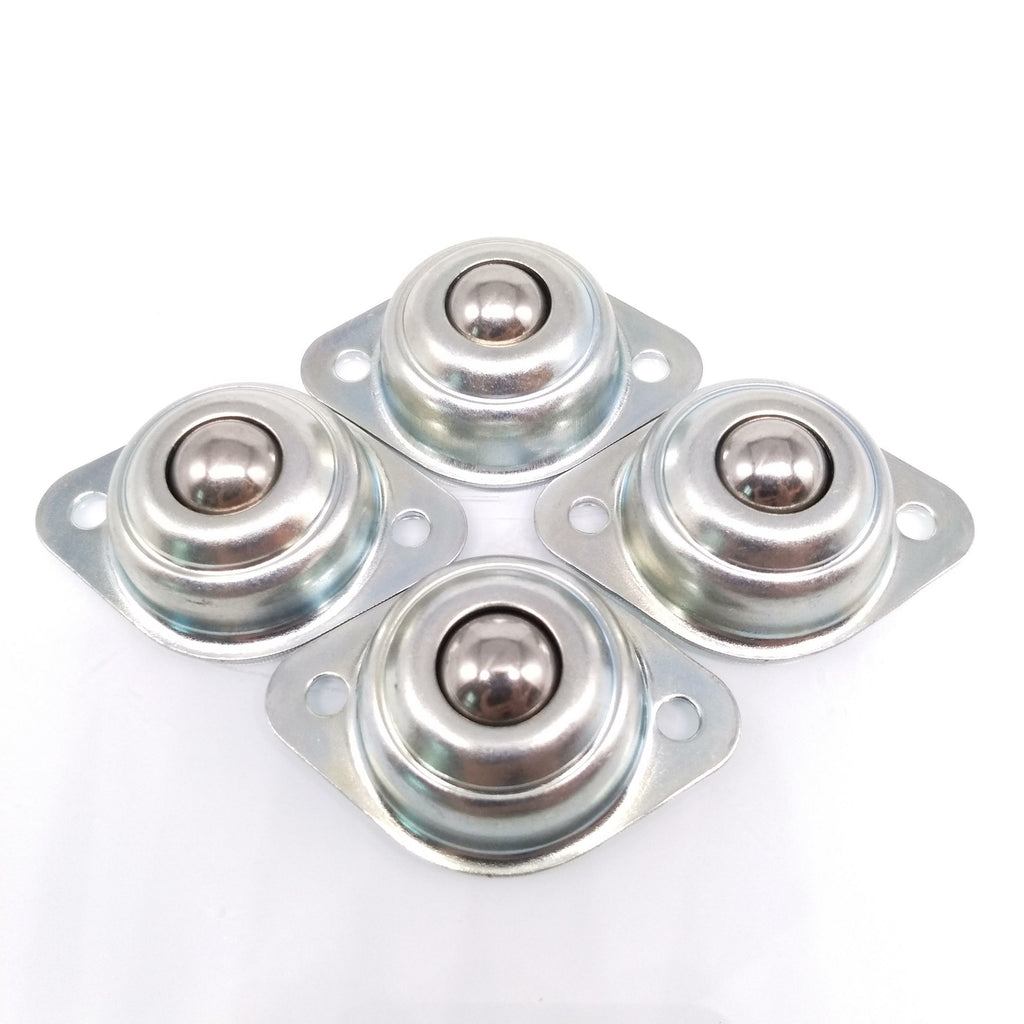 4pcs 12mm 1/2'' Ball Metal Transfer Bearing Unit Ball Wheel Conveyor Roller