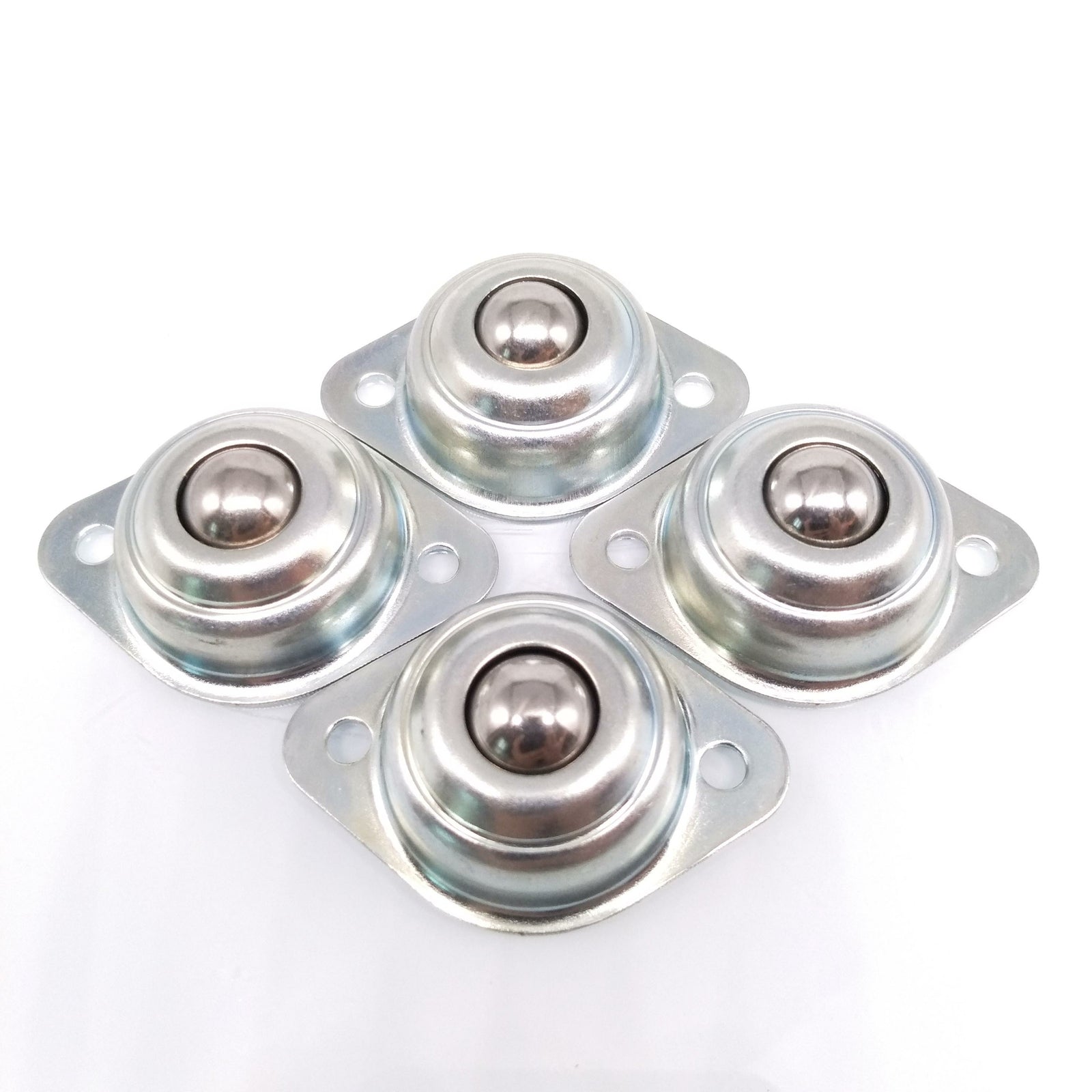 4pcs 12mm 1/2'' Ball Metal Transfer Bearing Unit Ball Wheel Conveyor Roller