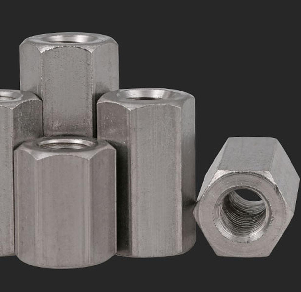 US Stock One M20 x 2.5 x 60mm Stainless steel Long Coupling Hex Nut Connector
