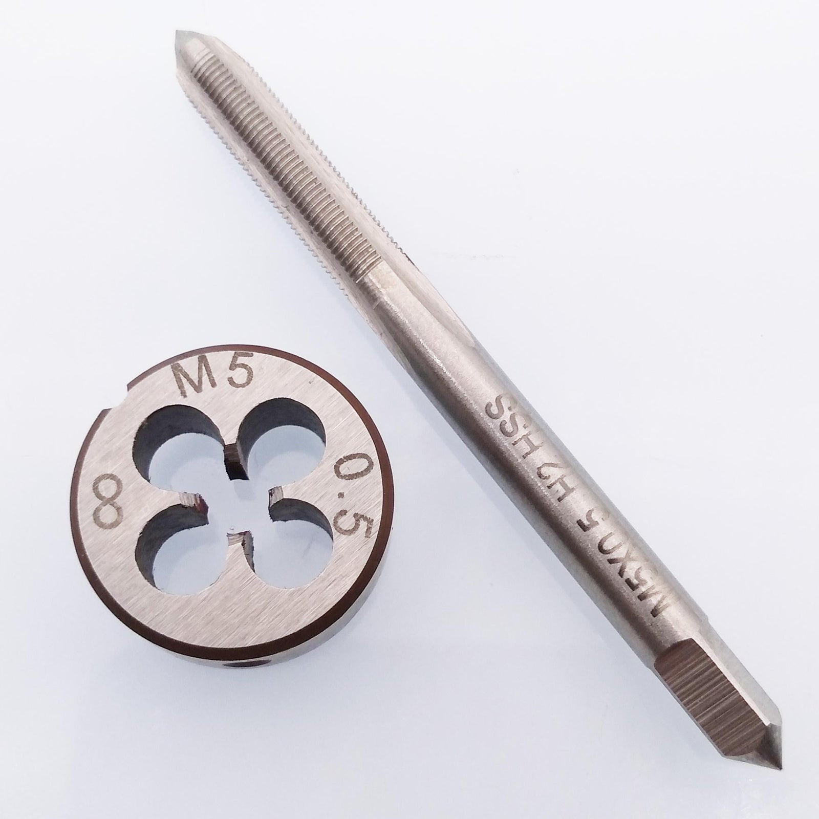 US Stock HSS M5 x 0.5mm Tap & M5 x 0.5mm Die Metric Thread Right Hand