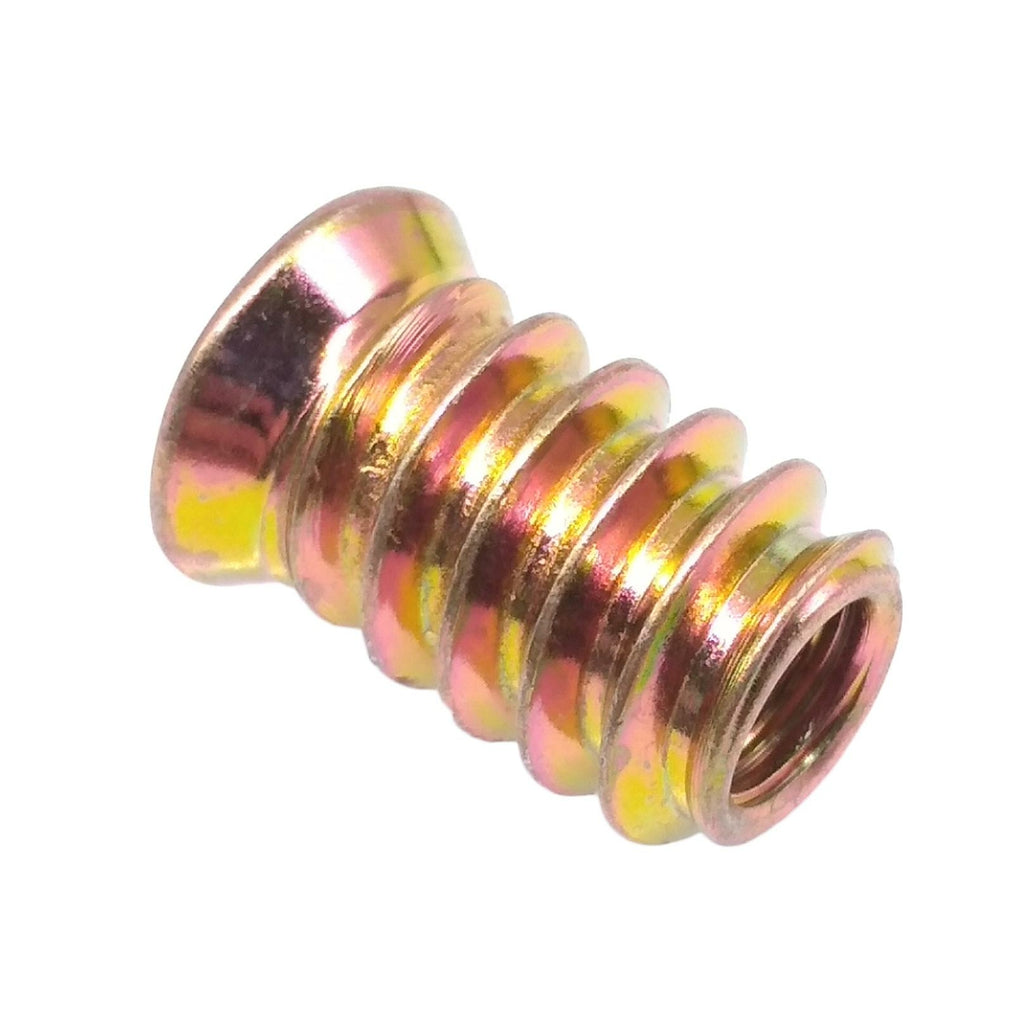 100pcs M6 x 15mm Furniture Screw-in Nut Bolt Fastener Hex Socket Insert Nuts