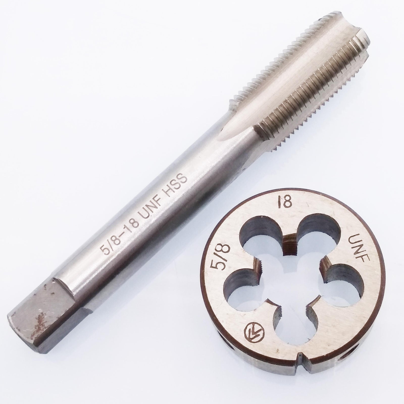 HSS 5/8-18 UNF Tap & 5/8-18 UNF Die Right Hand