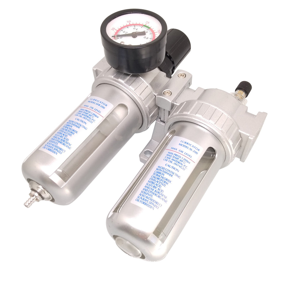 US Stock SFC-200 Pneumatic Air Filter Pressure Regulator lubricator 1/4"