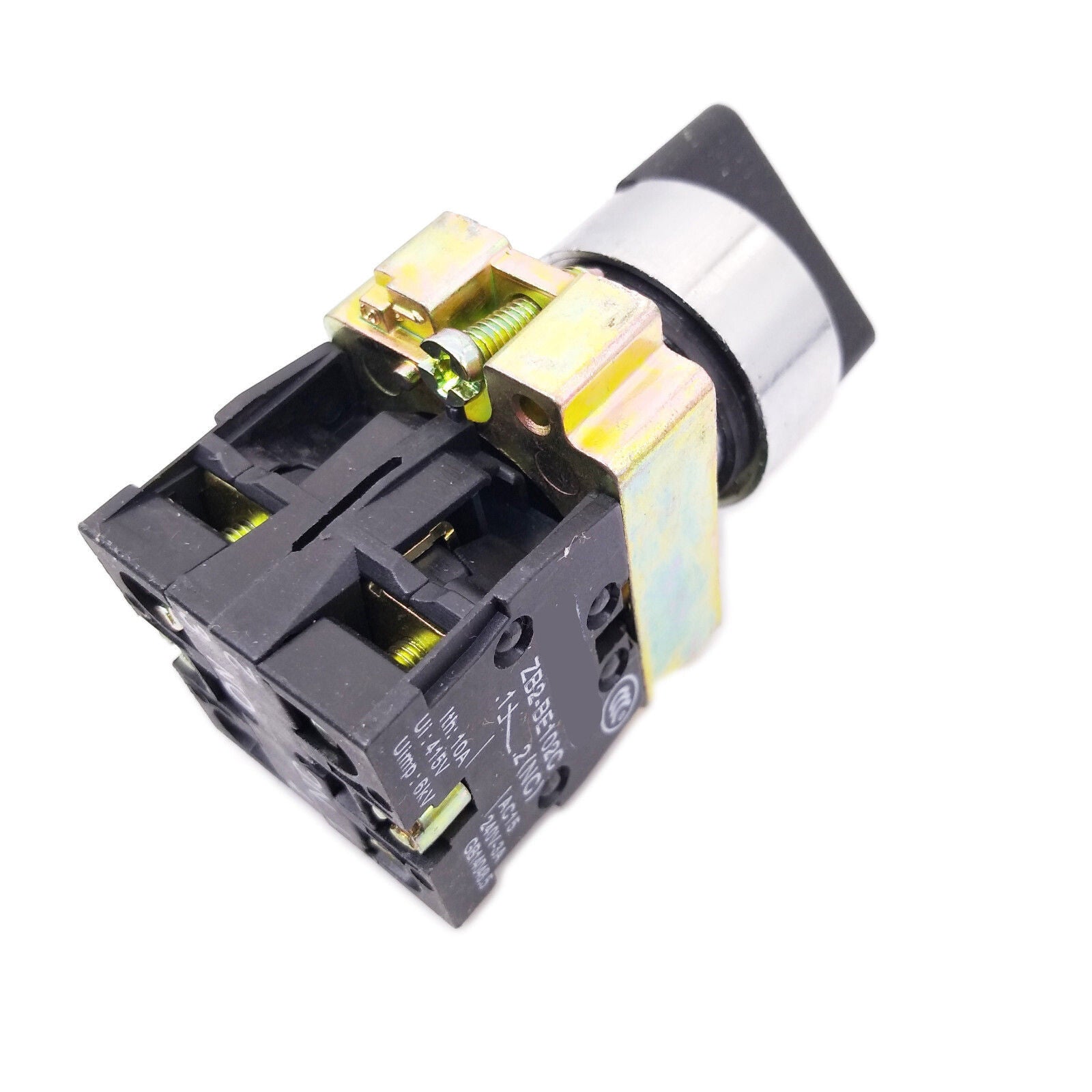 2x XB2-BD25C ON-OFF 2-Position 1NO+1NC Latching Rotary Selector Switch