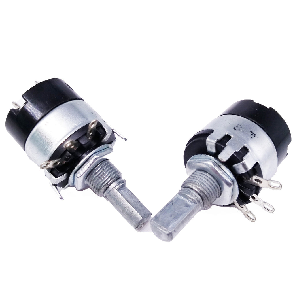US Stock 2pcs 10K ohm B10K Linear Potentiometer ON/OFF Switch WH137-2 RV137-2