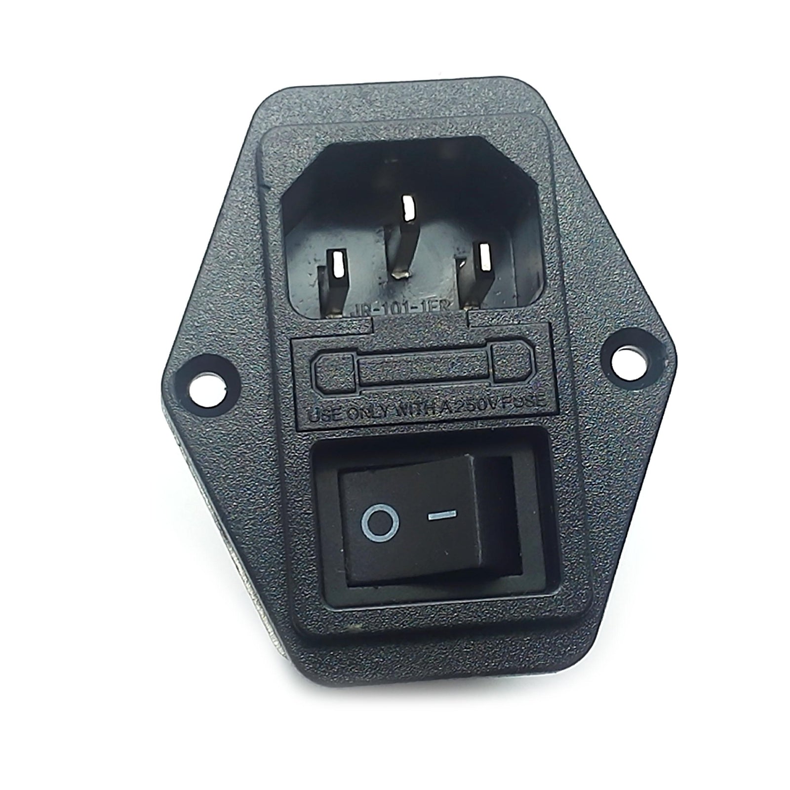 Solder Lug Terminals IEC 320 C14 Power Socket EMI Filter Switch & Fuse Holder 01