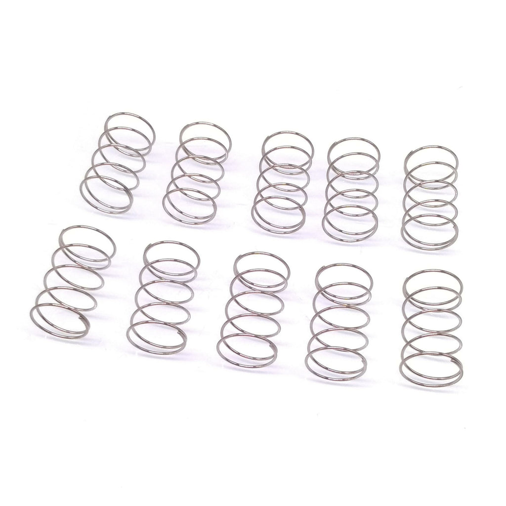 10x 0.6mm Wire Dia Stainless Steel Compression Spring Pressure OD 12mm Length 20
