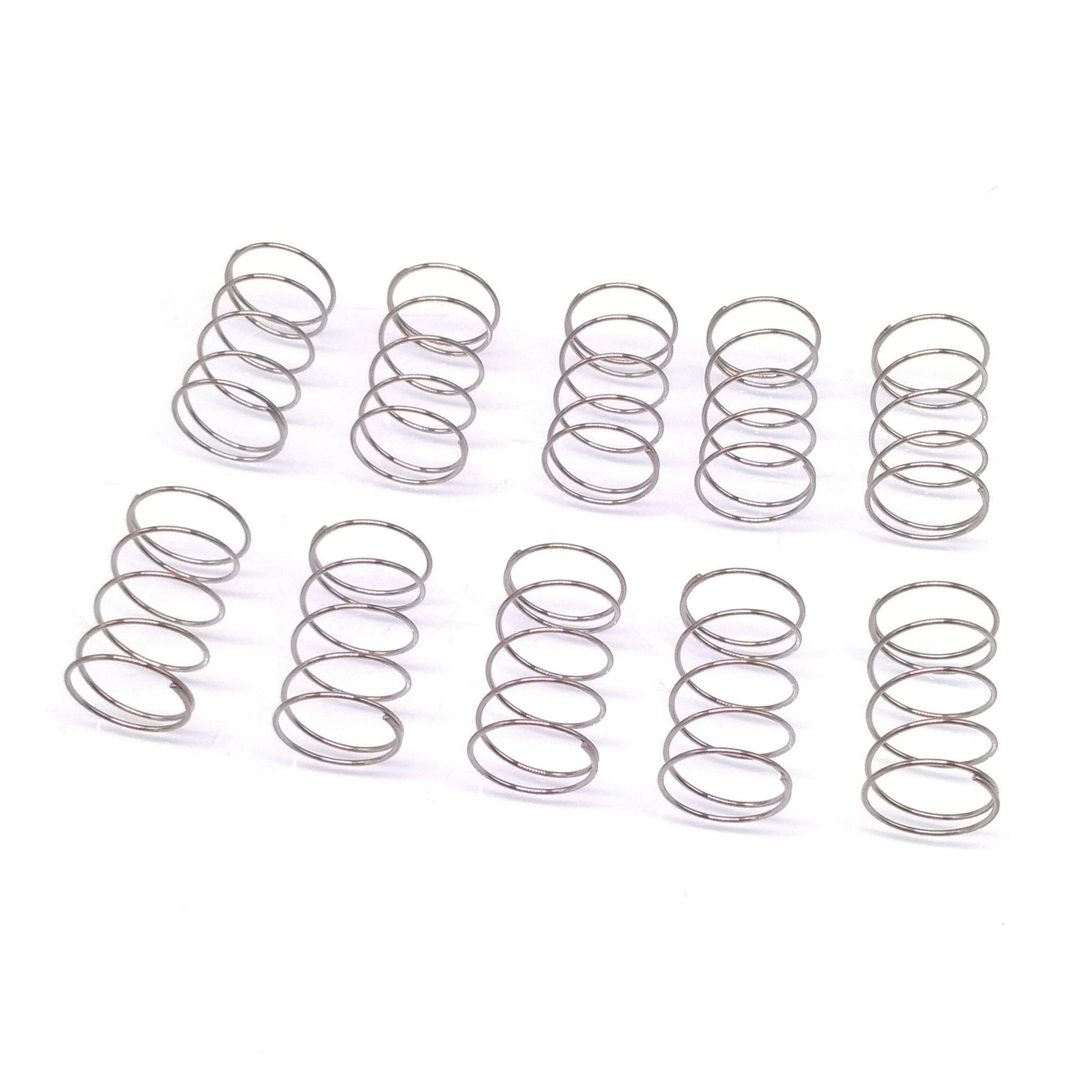 10x 0.6mm Wire Dia Stainless Steel Compression Spring Pressure OD 12mm Length 20