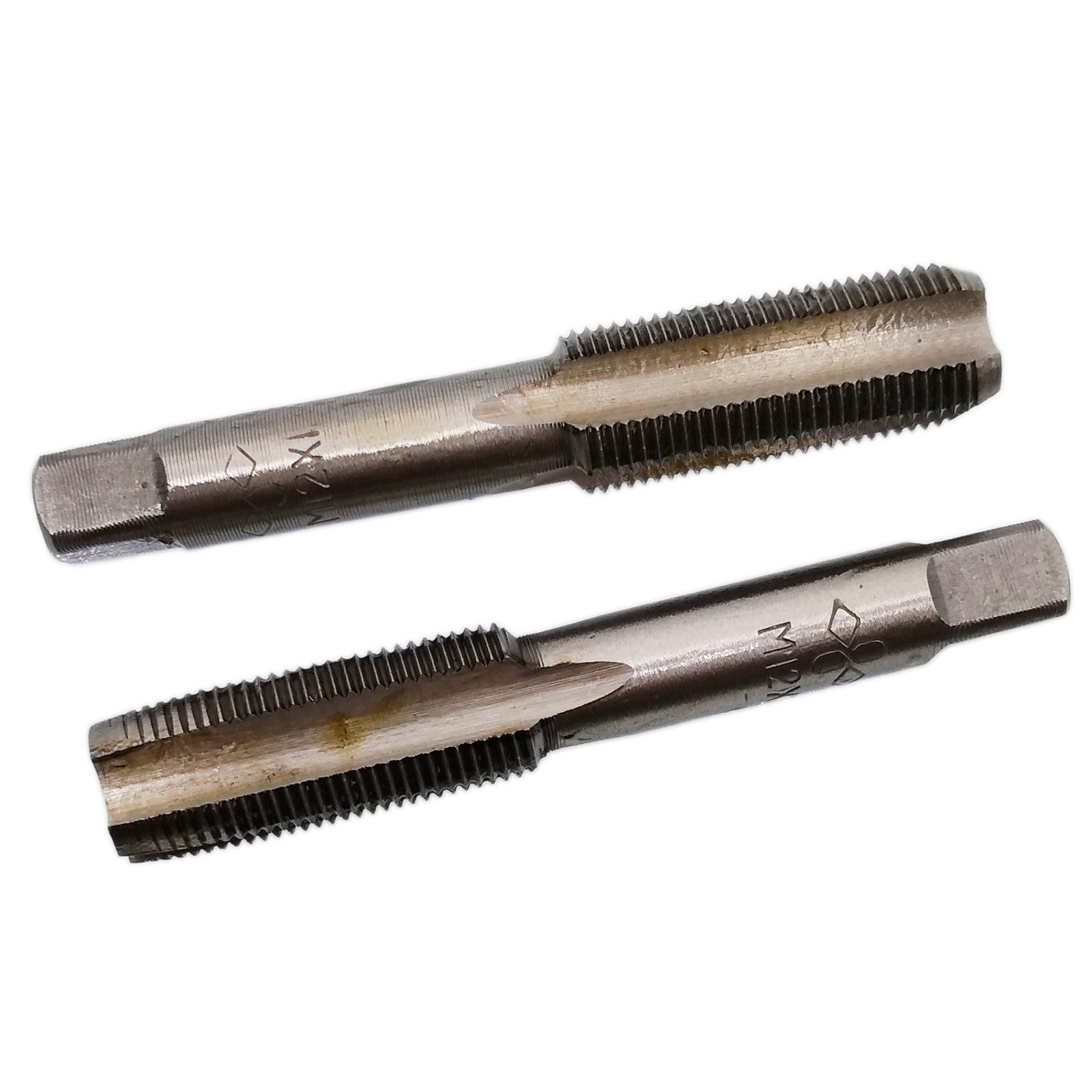 US Stock HSS 12mmx1 Metric Taper and Plug Tap Right Hand Thread M12 x 1mm Pitch