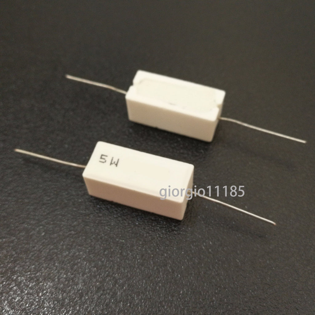 US Stock 10pcs 2K ohm 2KΩJ 5 watt Axial Ceramic Cement Power Resistor 5W