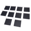 US Stock 10pcs 28 x 28 x 6mm Heat Sink Cooling Aluminum Heatsink CPU IC LED